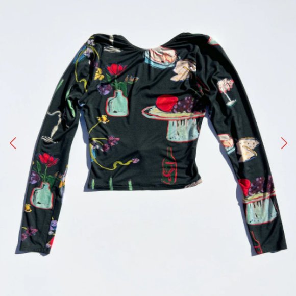 Rowan Top LISA SAYS GAH - Set the Table Caviar - SMALL ONLY - Picture 3 of 8